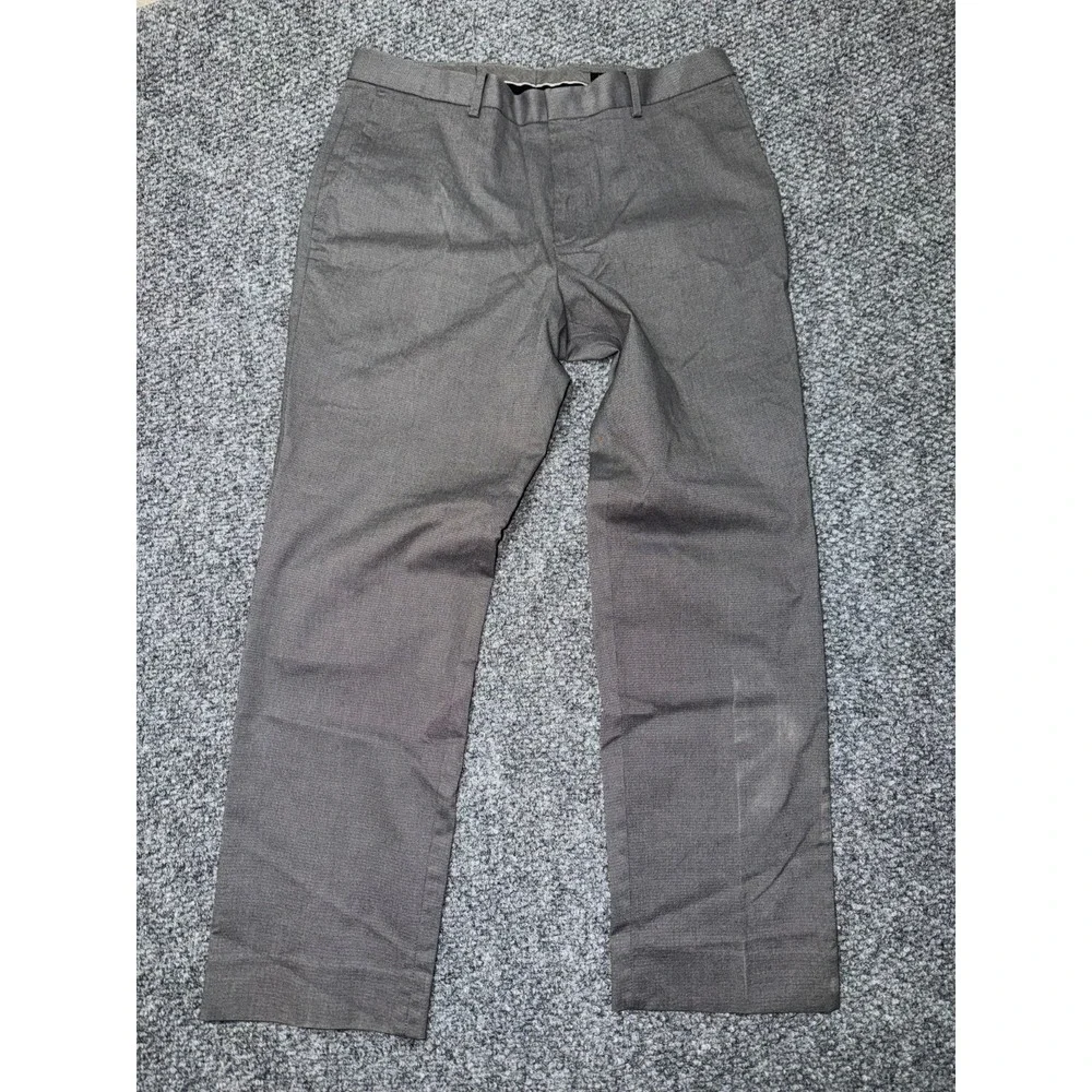 Banana Republic Men's Non-Iron Slim Fit Chino Pants 34x30‎ Dark Gray/Charcoal